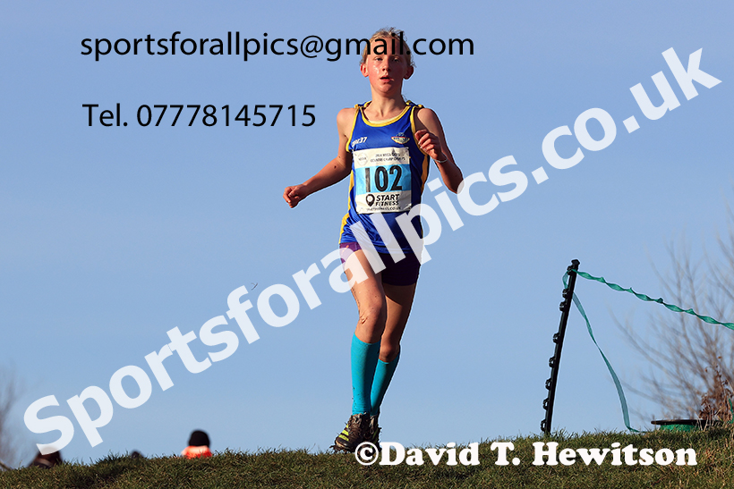 Girls under-13s 2024 NECAA Cross Country Champs., Temple Park, South Shields. Photo: David T. Hewitson/Sports for All Pics